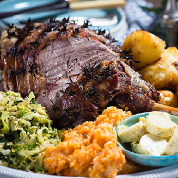 Roast Leg of Lamb with Ballymaloe Mint Sauce